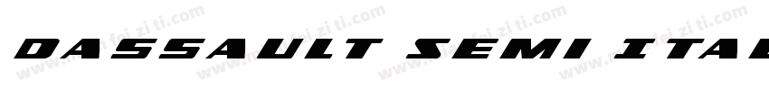 Dassault Semi Italic字体转换